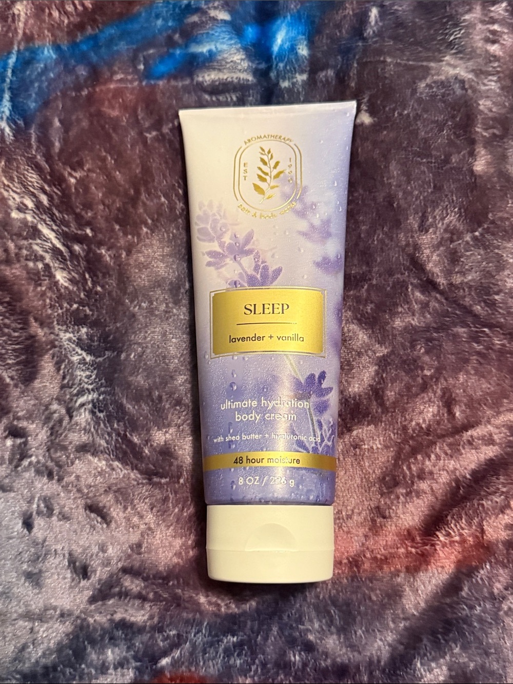 Bath & Body Works Sleep Lavender + Vanilla Purple and Gold Body Cream